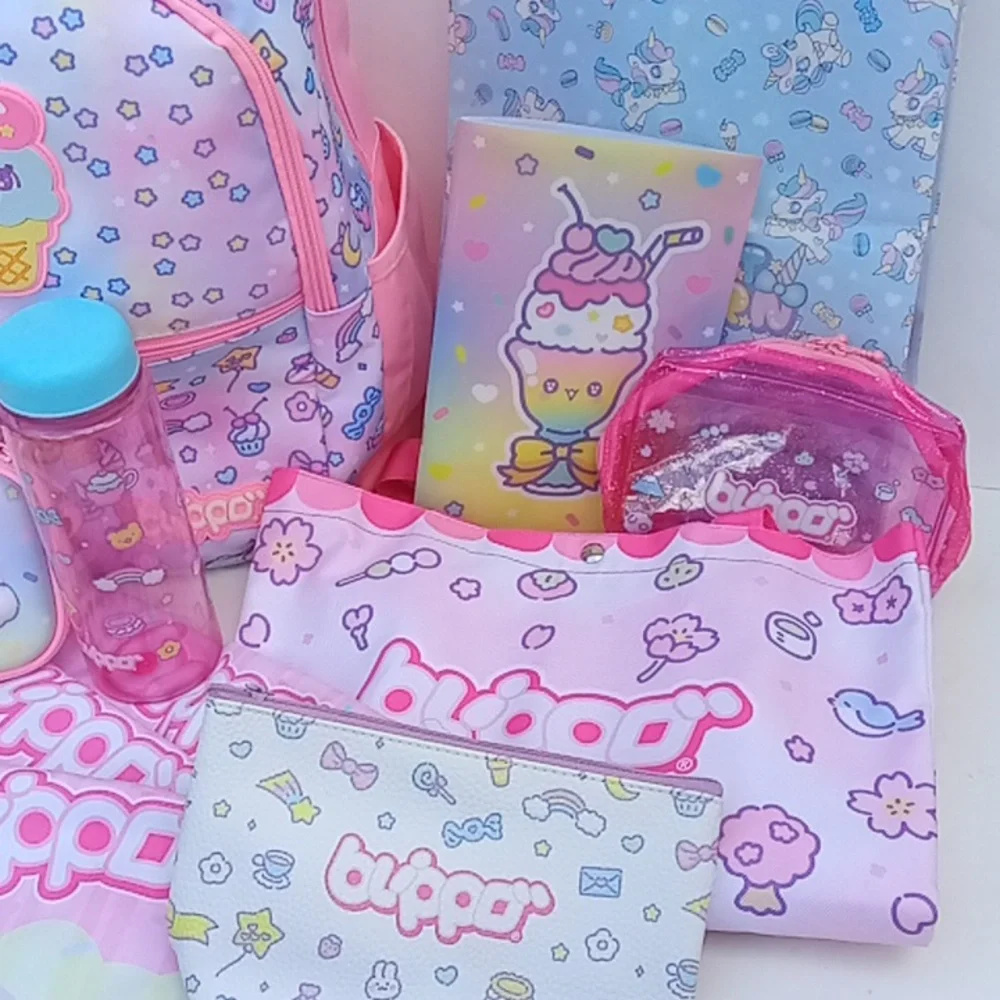 Blippo Kawaii School Backpack And Aeccessories
